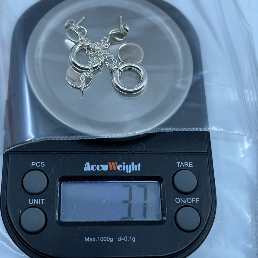 Vintage Sterling Silver Dangle Earrings Made in Dominican Republic - Picture 14 of 14
